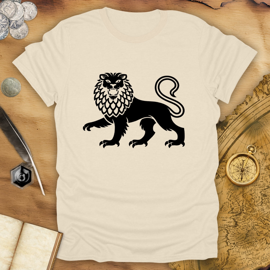 Heraldic Lion - Passant Regardant - T-Shirt
