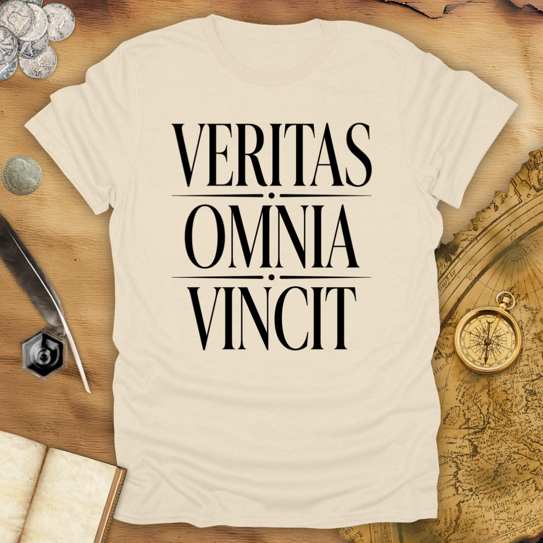 Truth Conquers All Things - Veritas Omnia Vincit T-Shirt