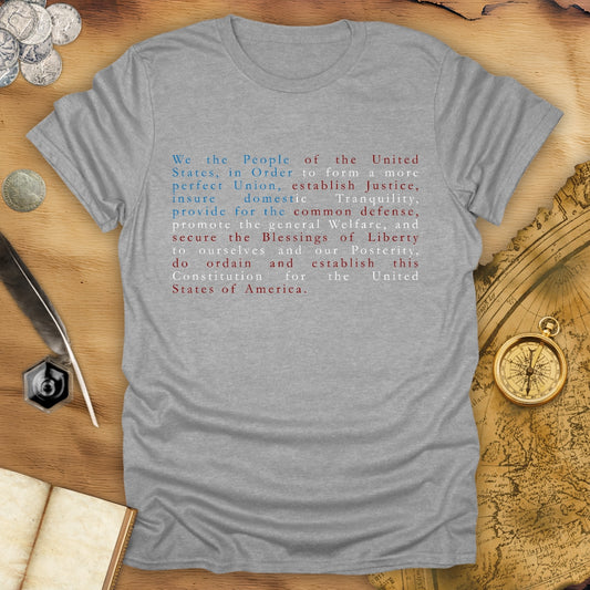 We The People - USA Flag - Constitution T-Shirt