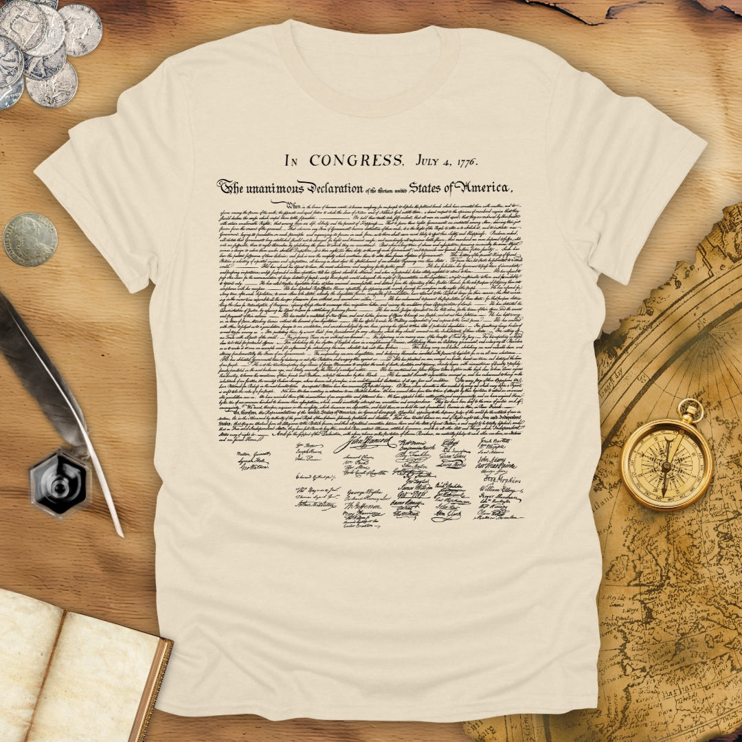 United States Declaration Of Independence T-Shirt