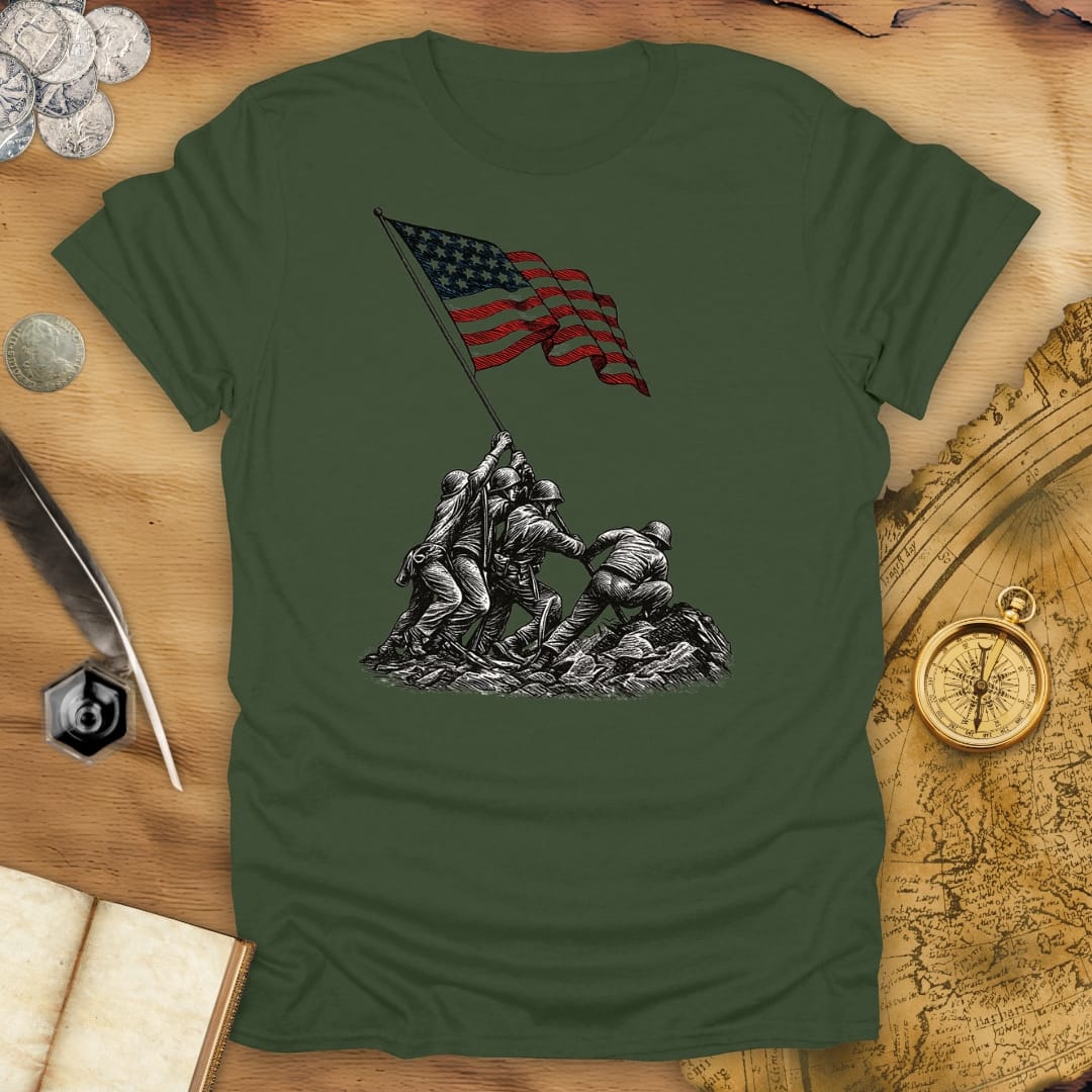 Raising The Flag On Iwo Jima T-Shirt