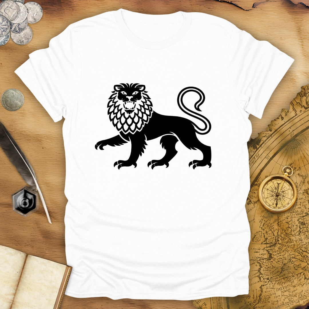 Heraldic Lion - Passant Regardant - T-Shirt