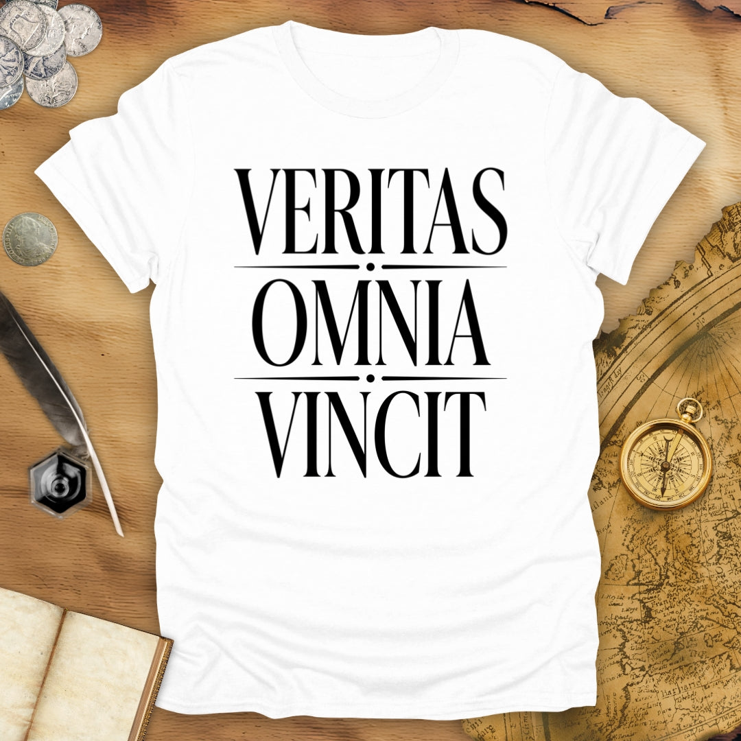 Truth Conquers All Things - Veritas Omnia Vincit T-Shirt