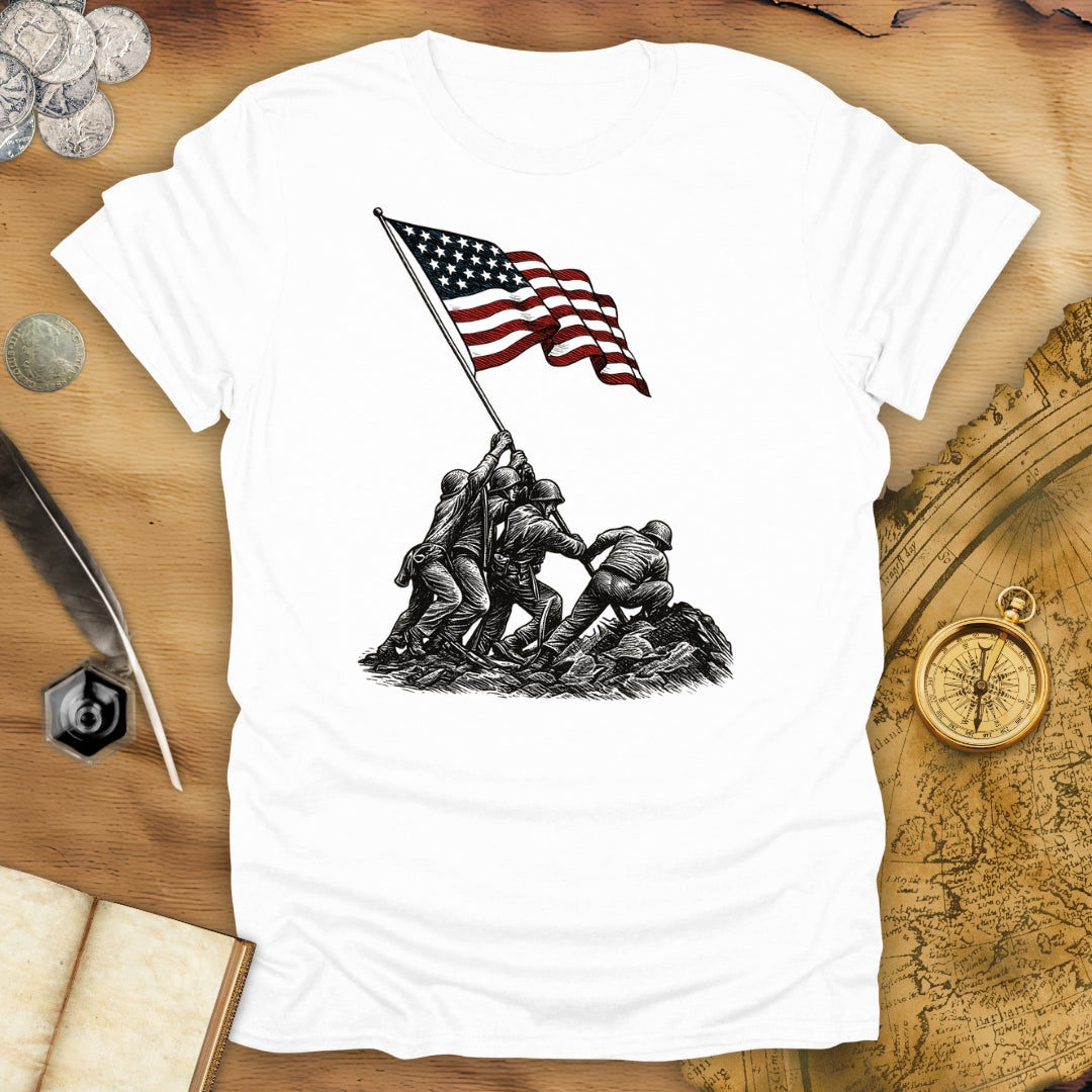 Raising The Flag On Iwo Jima T-Shirt
