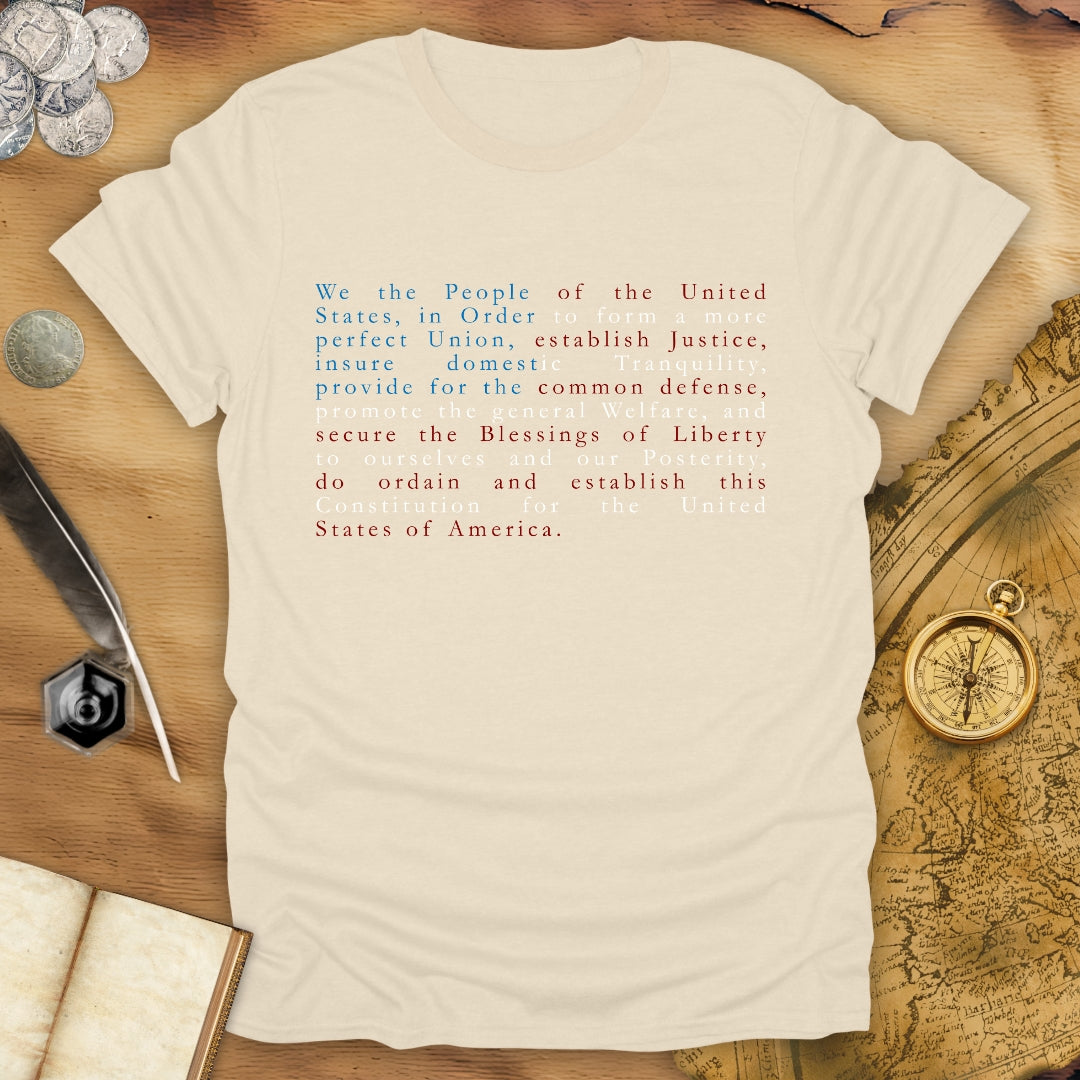 We The People - USA Flag - Constitution T-Shirt