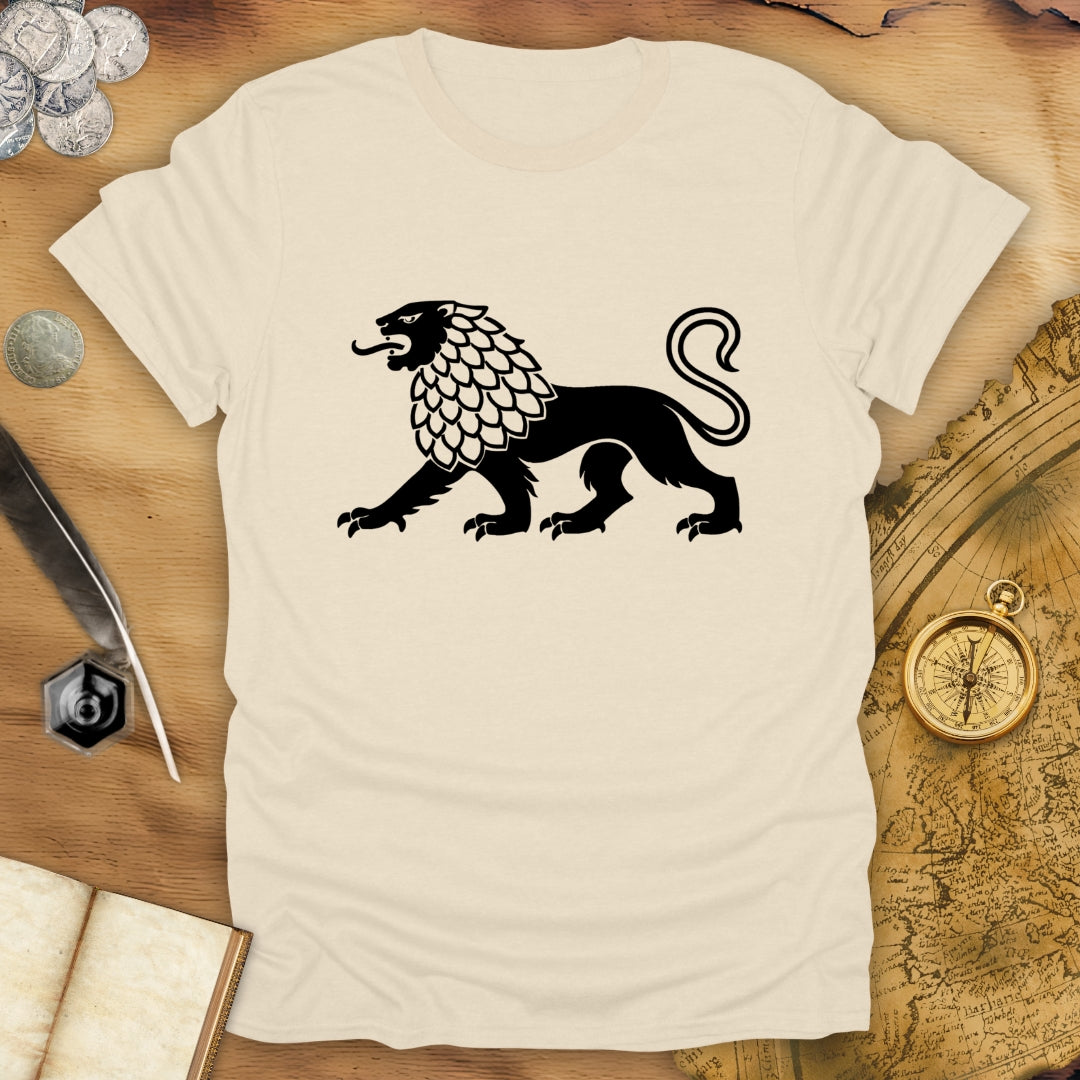 Heraldic Lion - Passant - T-Shirt