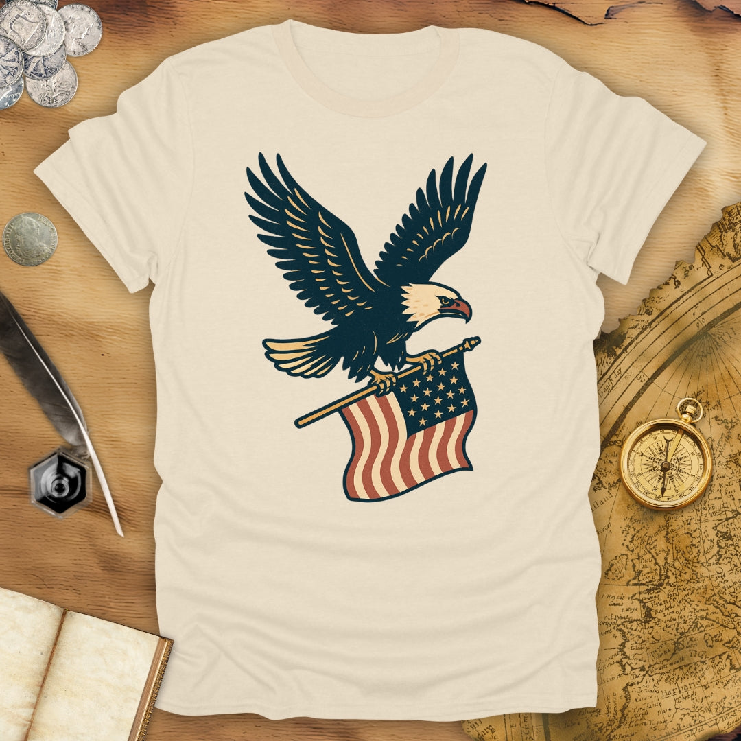 Bald Eagle - USA Flag T-Shirt