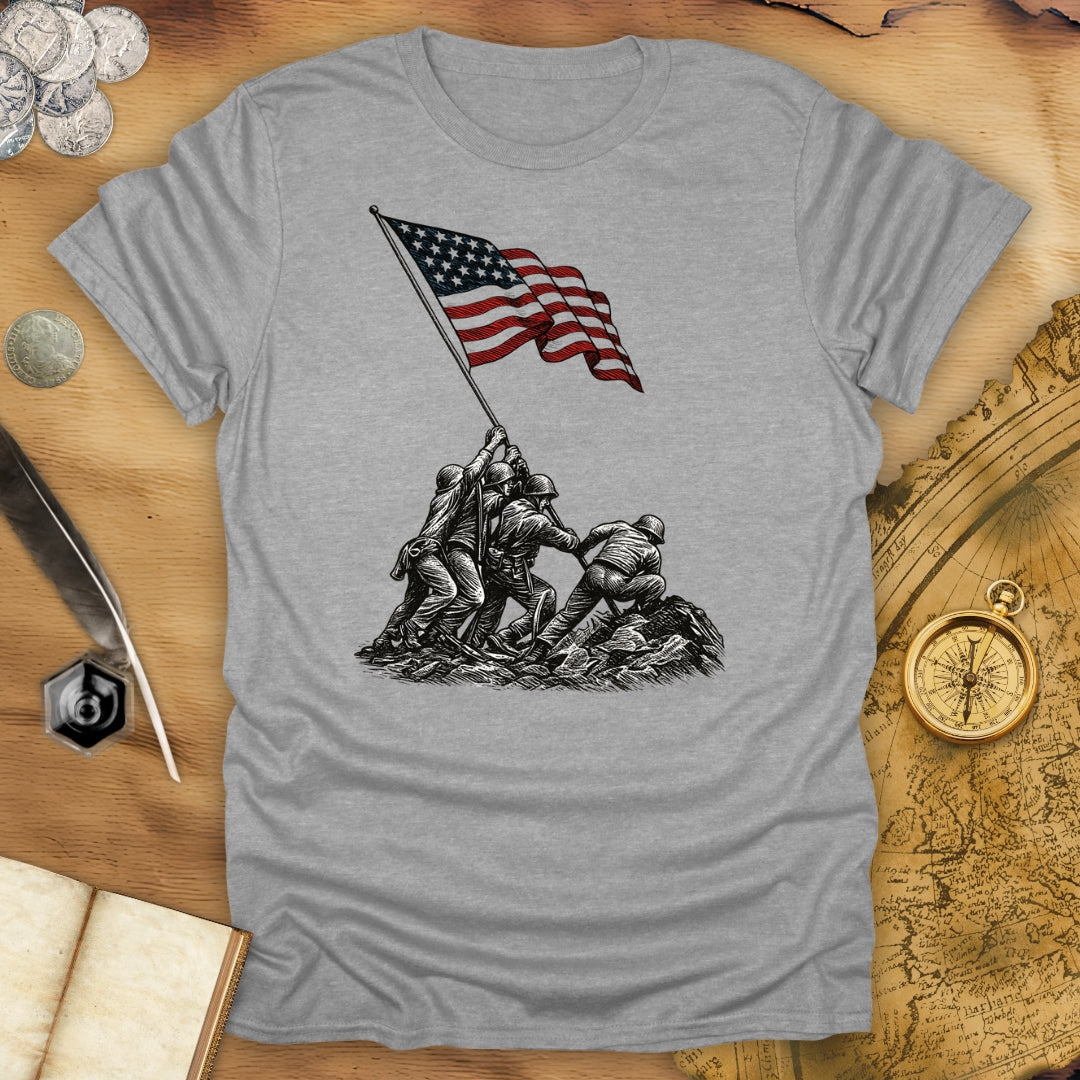Raising The Flag On Iwo Jima T-Shirt
