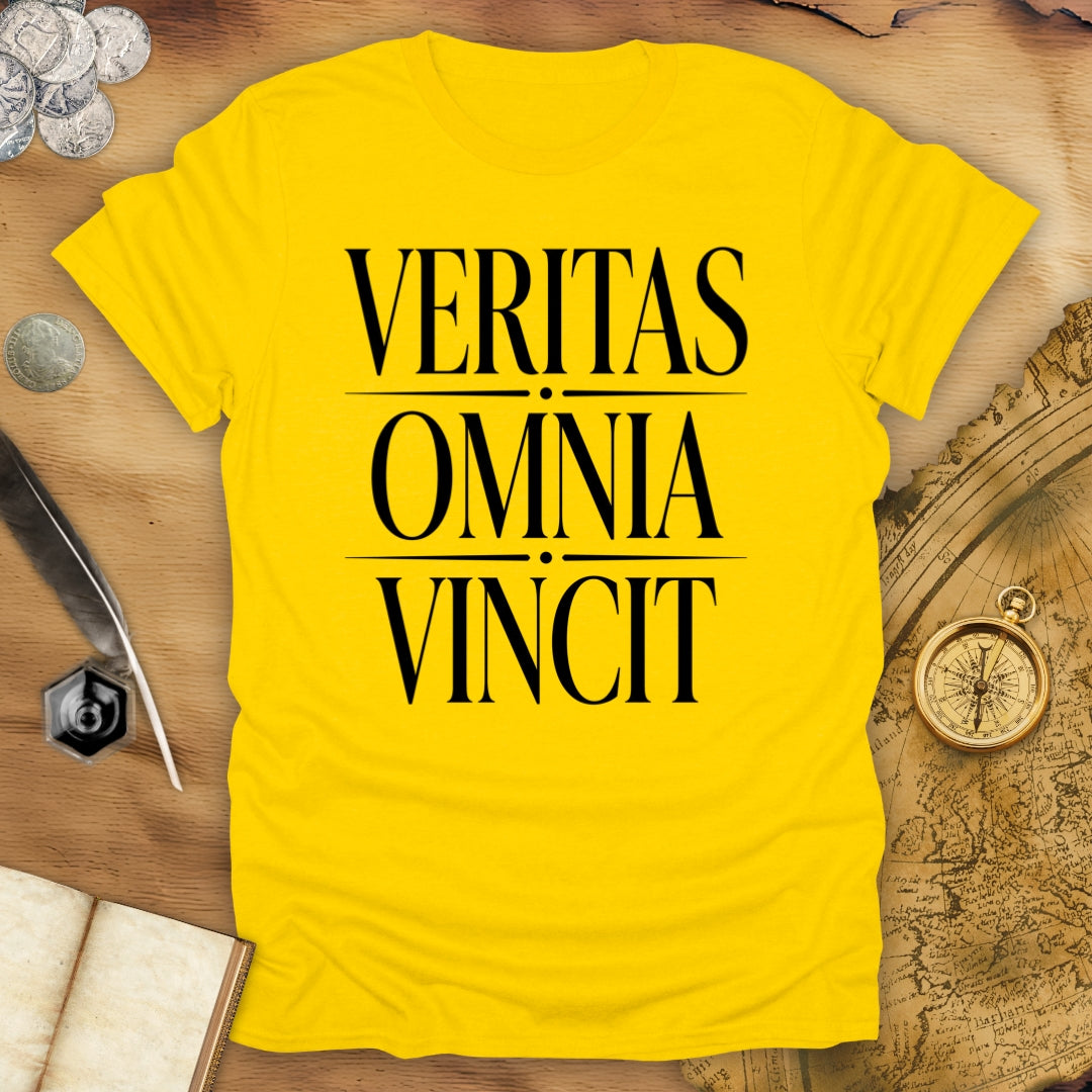 Truth Conquers All Things - Veritas Omnia Vincit T-Shirt