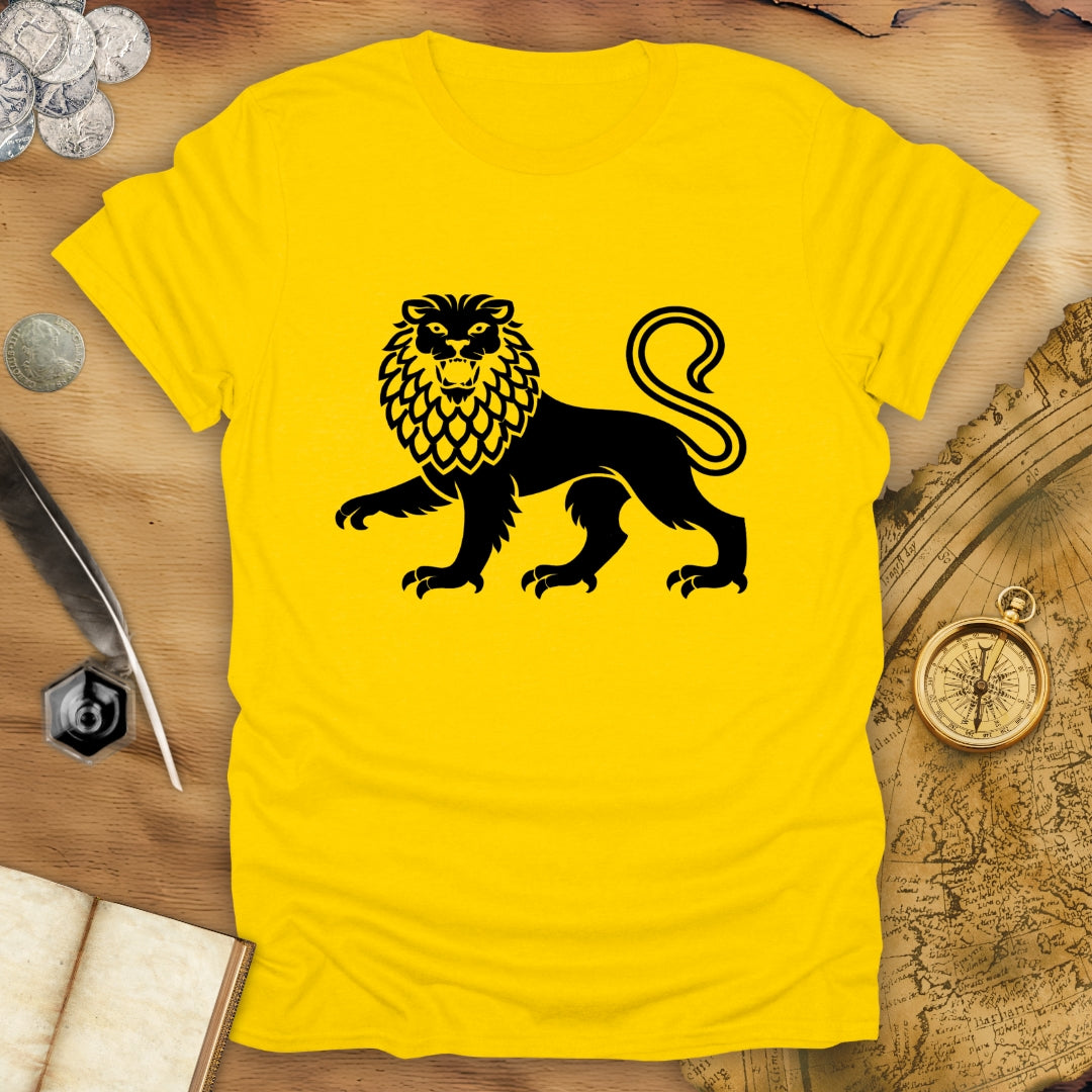 Heraldic Lion - Passant Regardant - T-Shirt