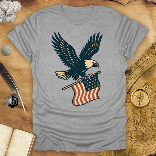 Bald Eagle - USA Flag T-Shirt