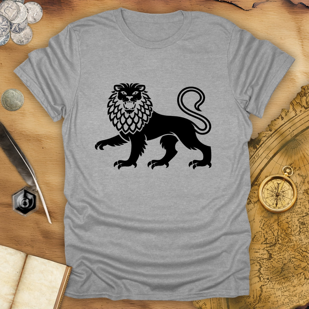 Heraldic Lion - Passant Regardant - T-Shirt