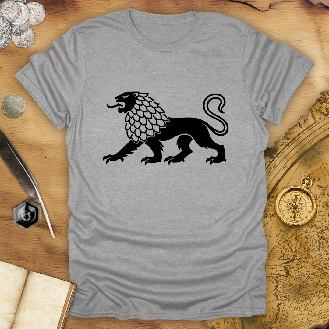 Heraldic Lion - Passant - T-Shirt
