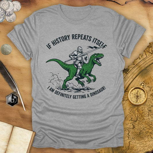 Getting A Dinosaur T-Shirt
