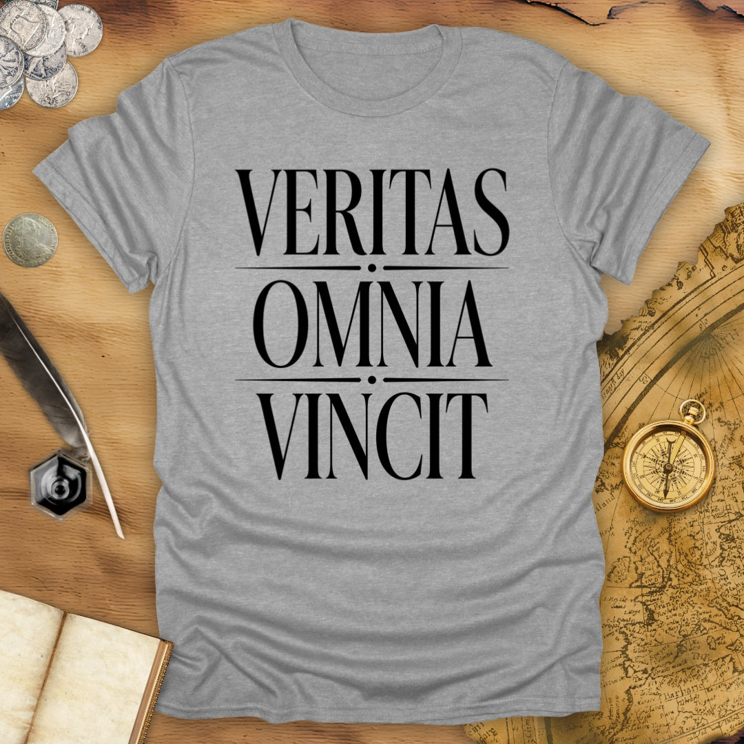 Truth Conquers All Things - Veritas Omnia Vincit T-Shirt