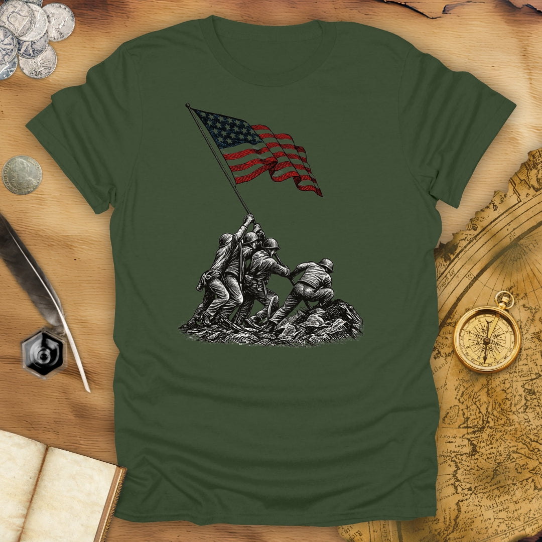 Raising The Flag On Iwo Jima T-Shirt
