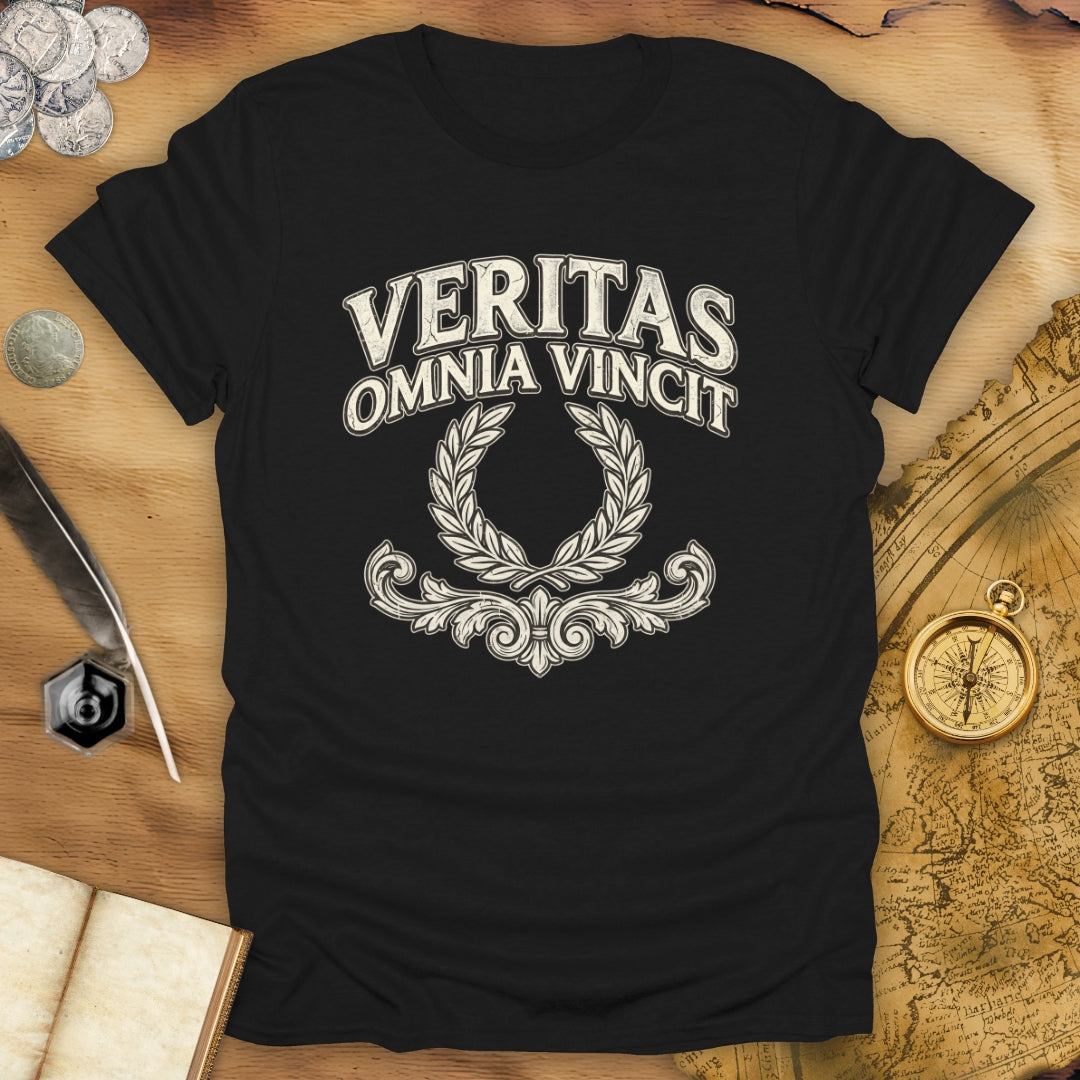 Truth Conquers All Things - Veritas Omnia Vincit T-Shirt