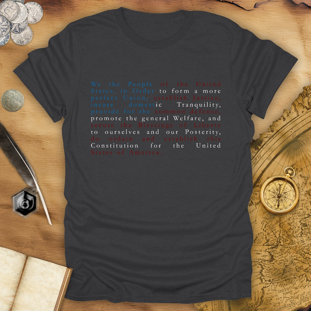 We The People - USA Flag - Constitution T-Shirt