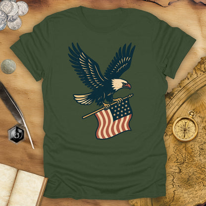 Bald Eagle - USA Flag T-Shirt