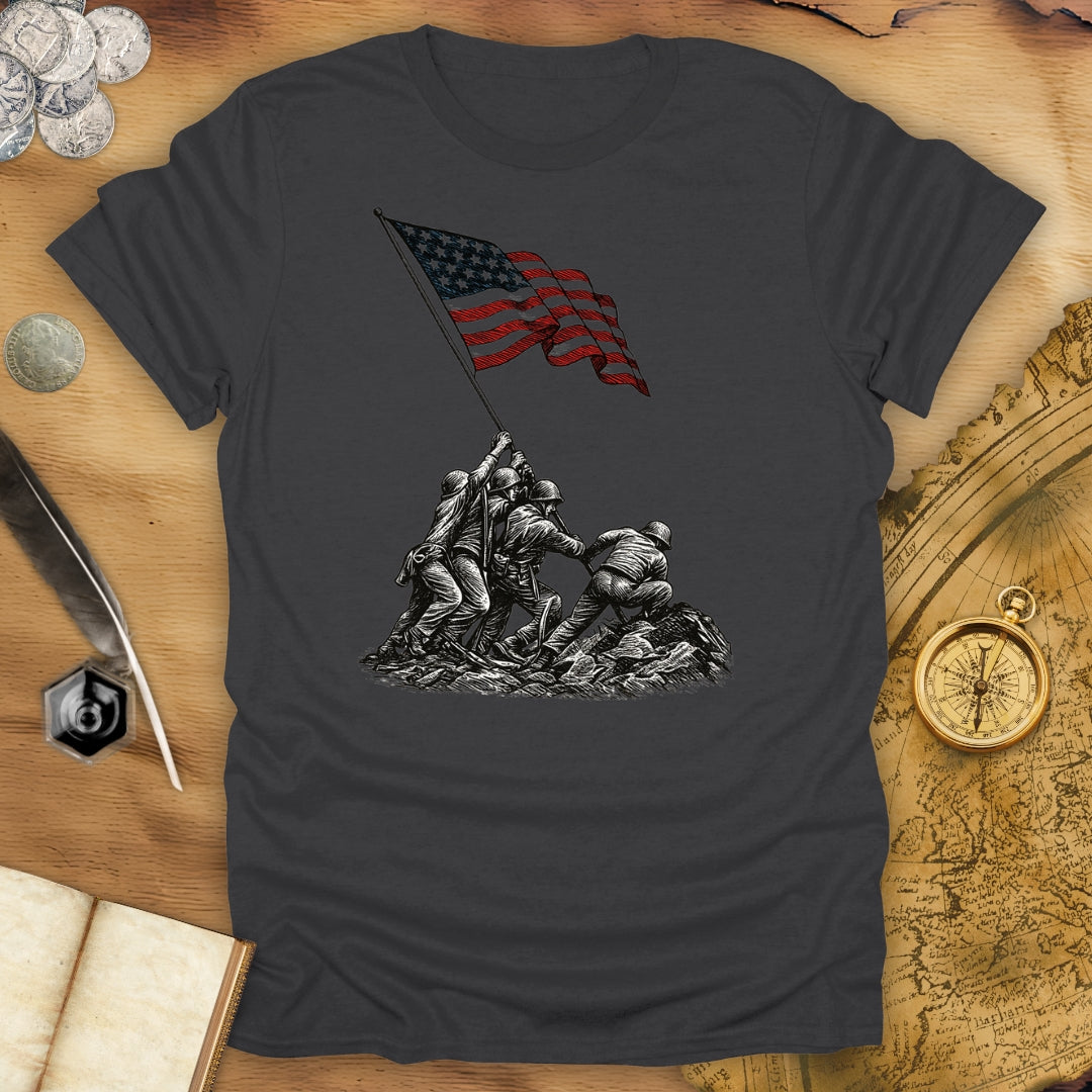 Raising The Flag On Iwo Jima T-Shirt