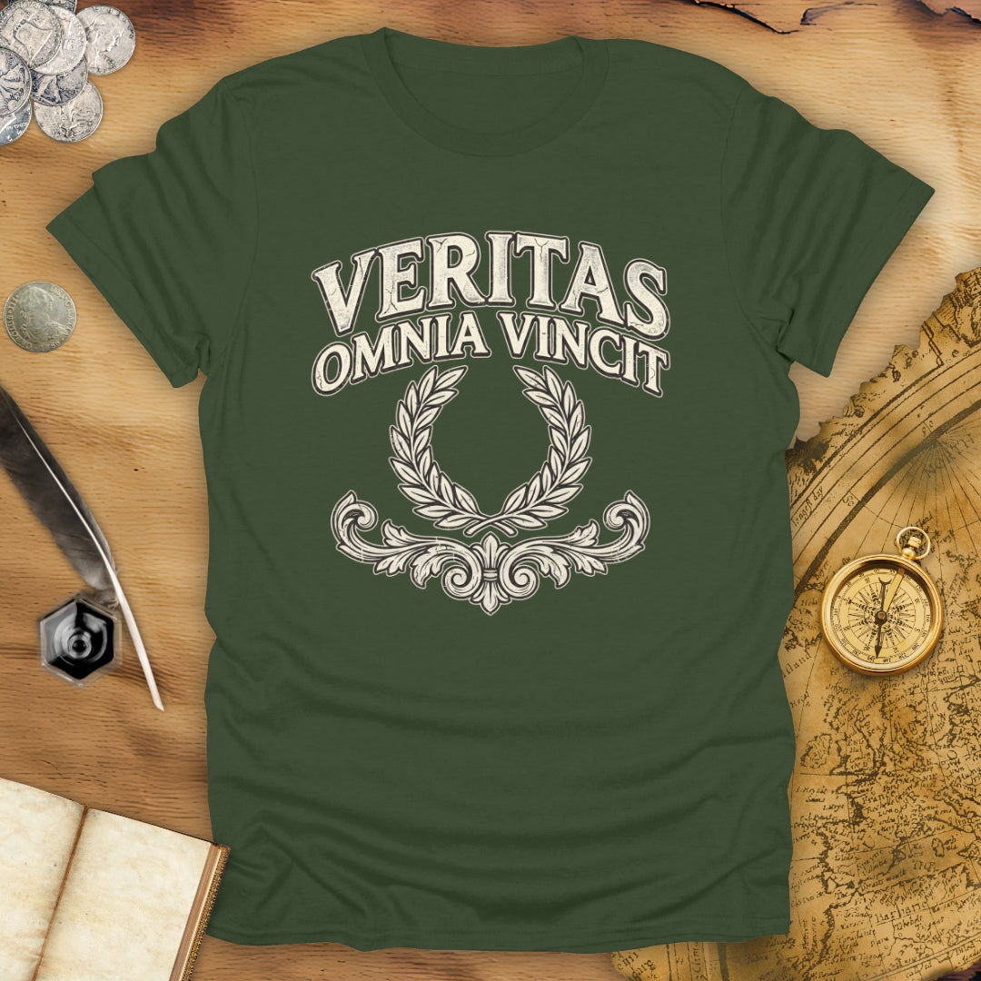Truth Conquers All Things - Veritas Omnia Vincit T-Shirt