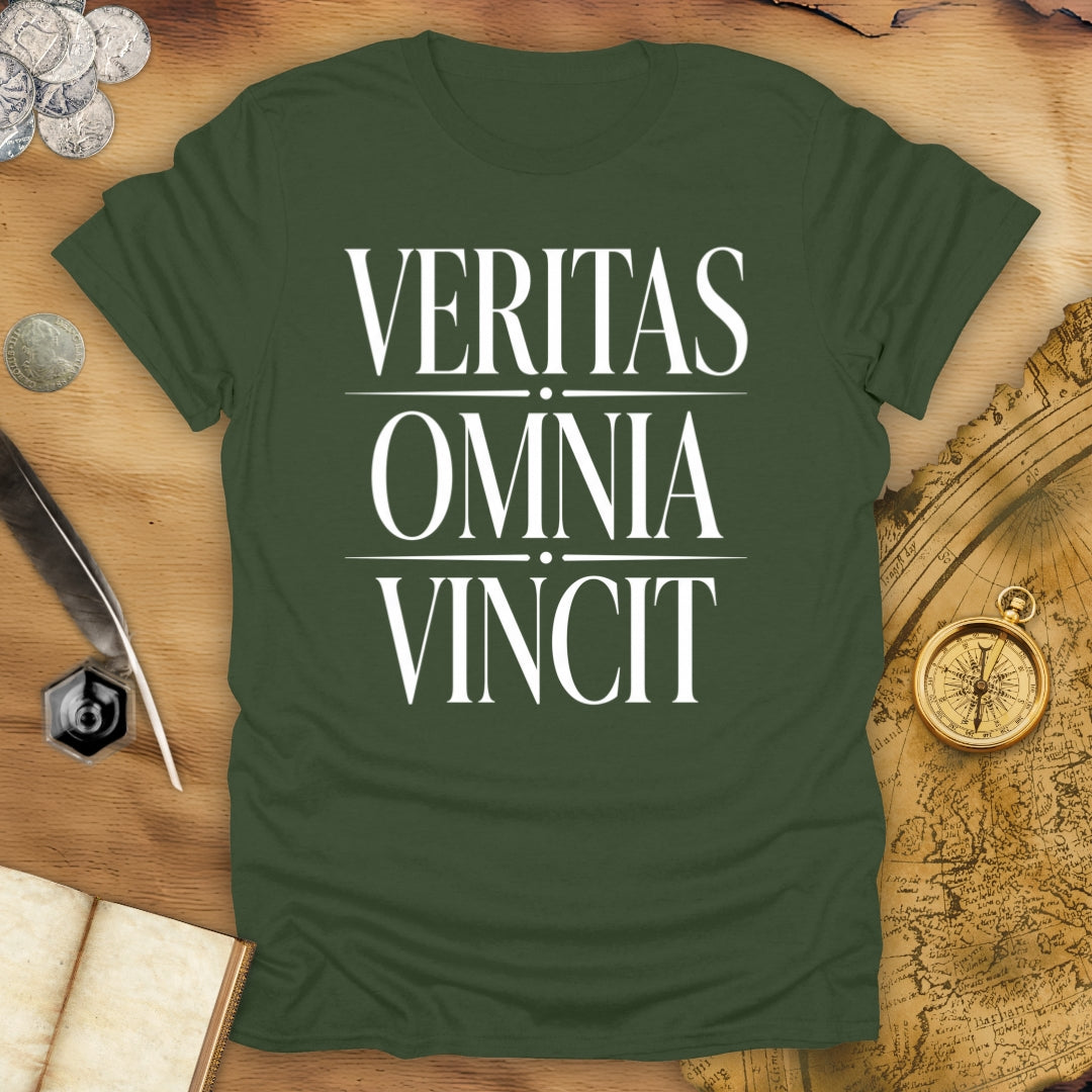 Truth Conquers All Things - Veritas Omnia Vincit T-Shirt