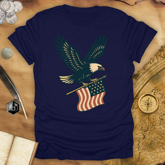 Bald Eagle - USA Flag T-Shirt