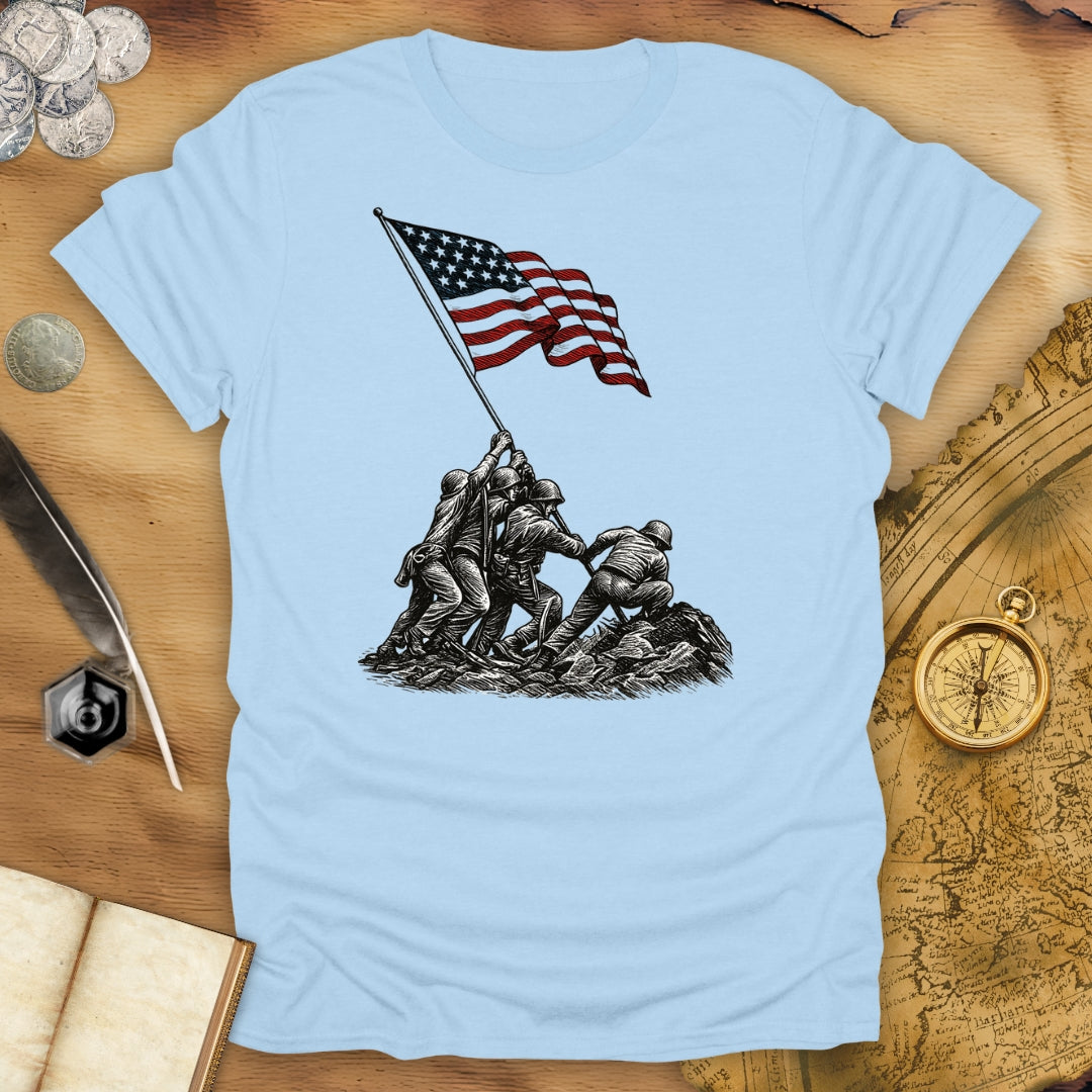 Raising The Flag On Iwo Jima T-Shirt