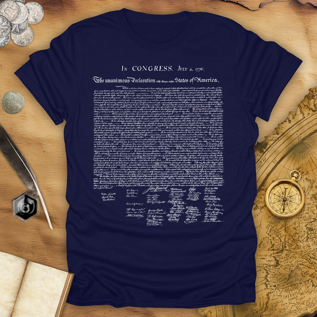United States Declaration Of Independence T-Shirt