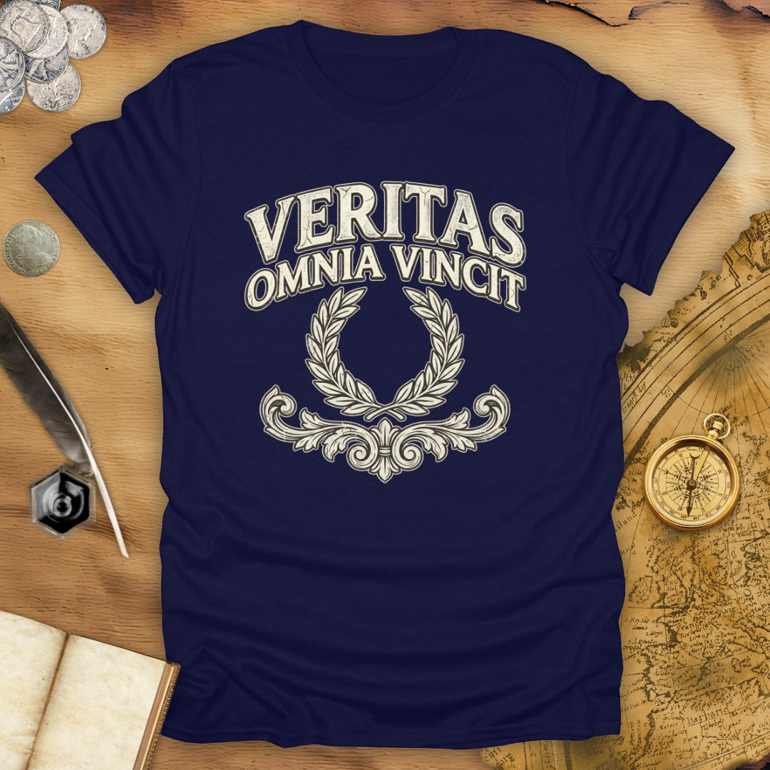 Truth Conquers All Things - Veritas Omnia Vincit T-Shirt